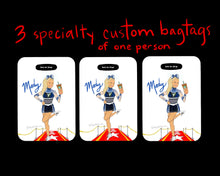 Load image into Gallery viewer, Specialty Custom- 3 bagtags / one person