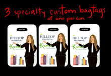 Load image into Gallery viewer, Specialty Custom- 3 bagtags / one person