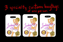 Load image into Gallery viewer, Specialty Custom- 3 bagtags / one person
