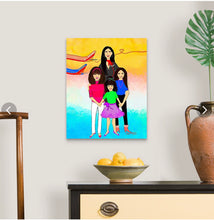 Load image into Gallery viewer, Medium Canvas(16X20) 4 people
